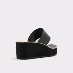 Wedge Sandals|Platform Heels^ALDO Penelopy Black