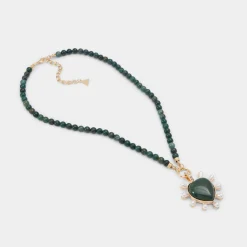 Accessories|Necklaces^ALDO Preciousheart Dark green