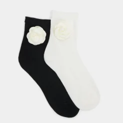 Socks & Tights^ALDO Rosettesocks Black/White