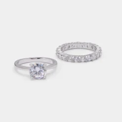 Accessories|Rings^ALDO Roundsparkles Silver/clear multi