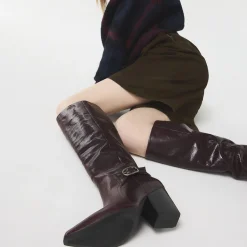 Tall Boots^ALDO Saddle Bordo