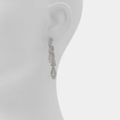 Accessories|Earrings^ALDO Serrpente Silver/clear multi