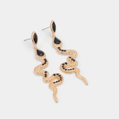 Accessories|Earrings^ALDO Snakes Black/gold multi