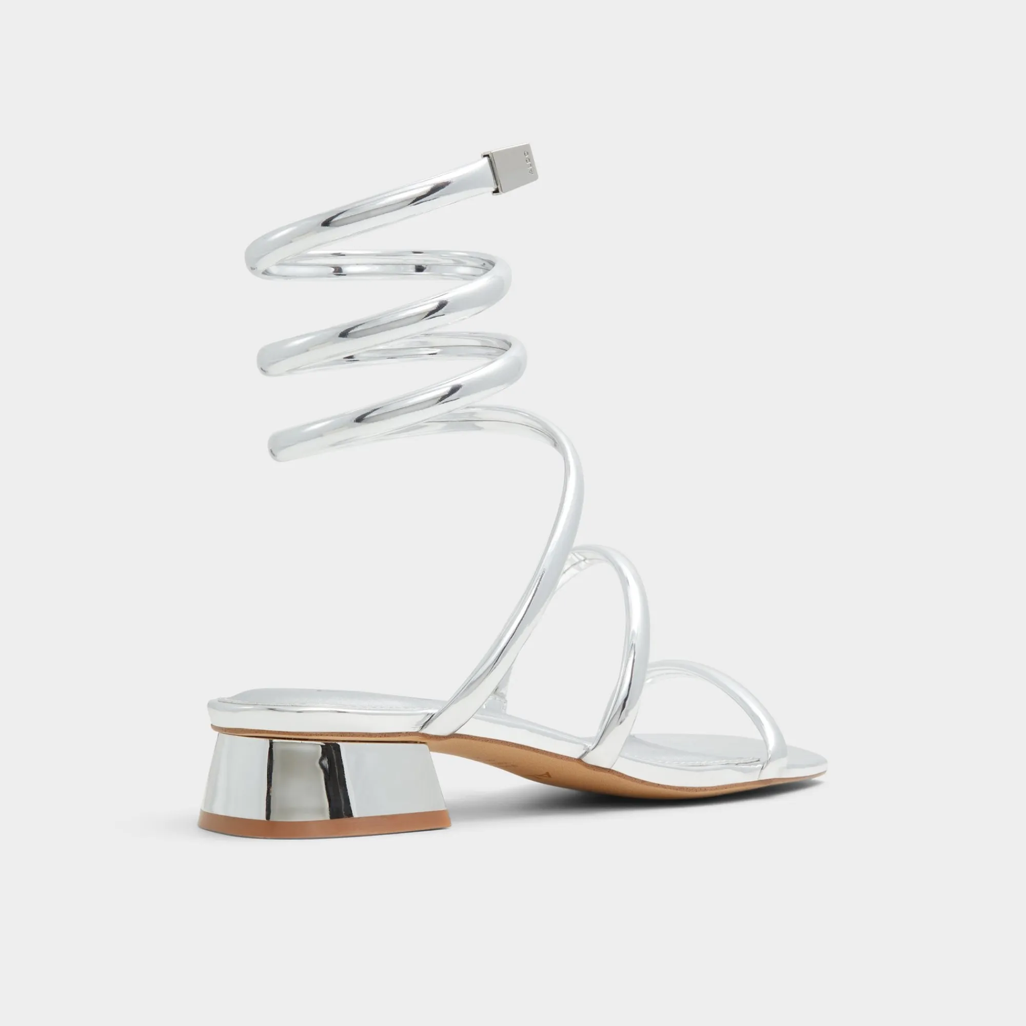 Block Heels^ALDO Spinna Silver