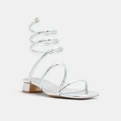 Block Heels^ALDO Spinna Silver