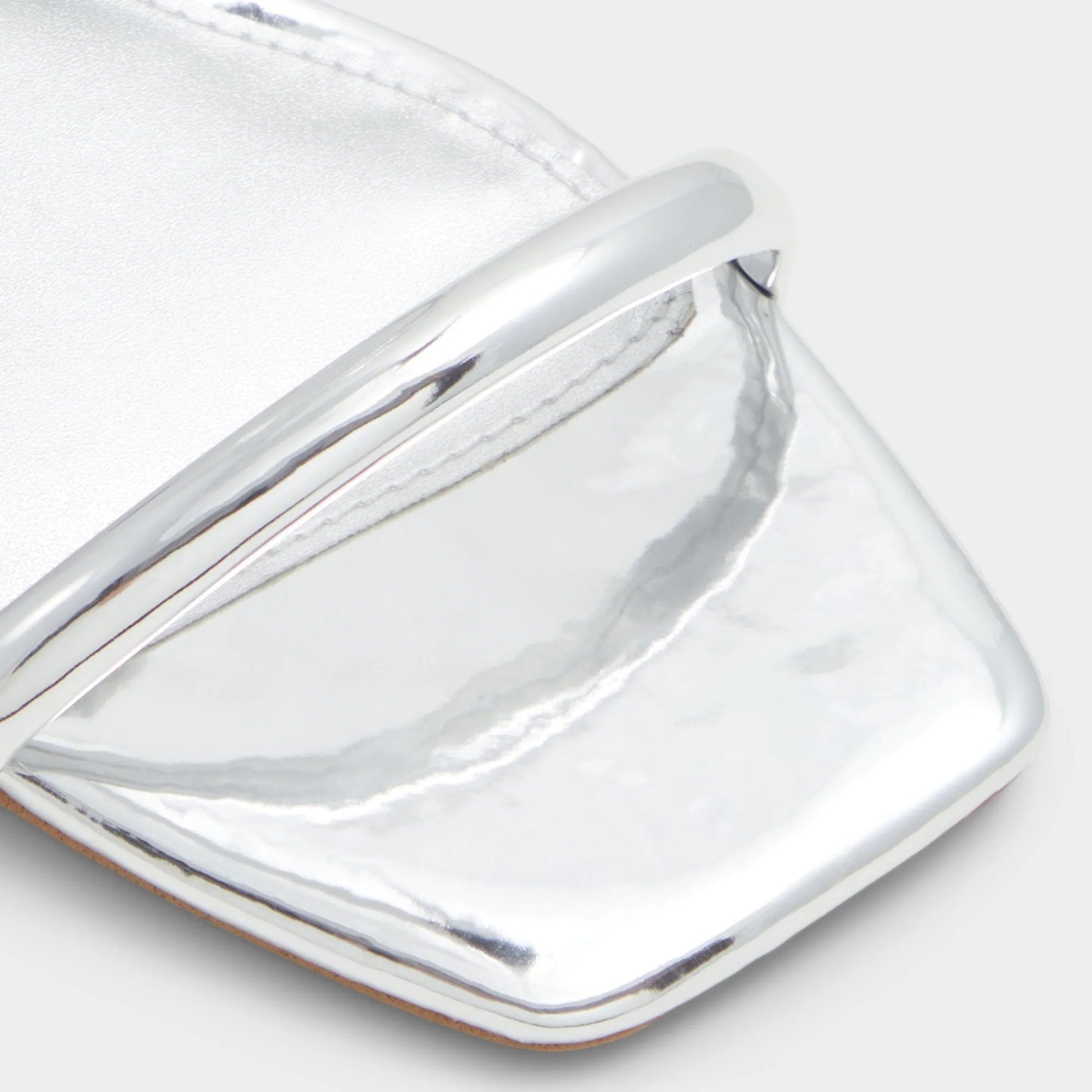 Block Heels^ALDO Spinna Silver