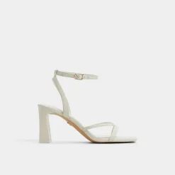 Block Heels^ALDO Stellare White/bone