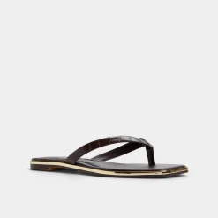 Thong Sandals|Flat Sandals^ALDO Theao Dark Brown