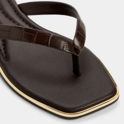 Thong Sandals|Flat Sandals^ALDO Theao Dark Brown