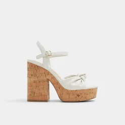 Platform Heels^ALDO Ulialdan White/Bone