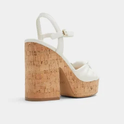 Platform Heels^ALDO Ulialdan White/Bone