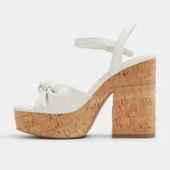 Platform Heels^ALDO Ulialdan White/Bone