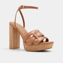 Platform Heels^ALDO Valaberel Medium brown