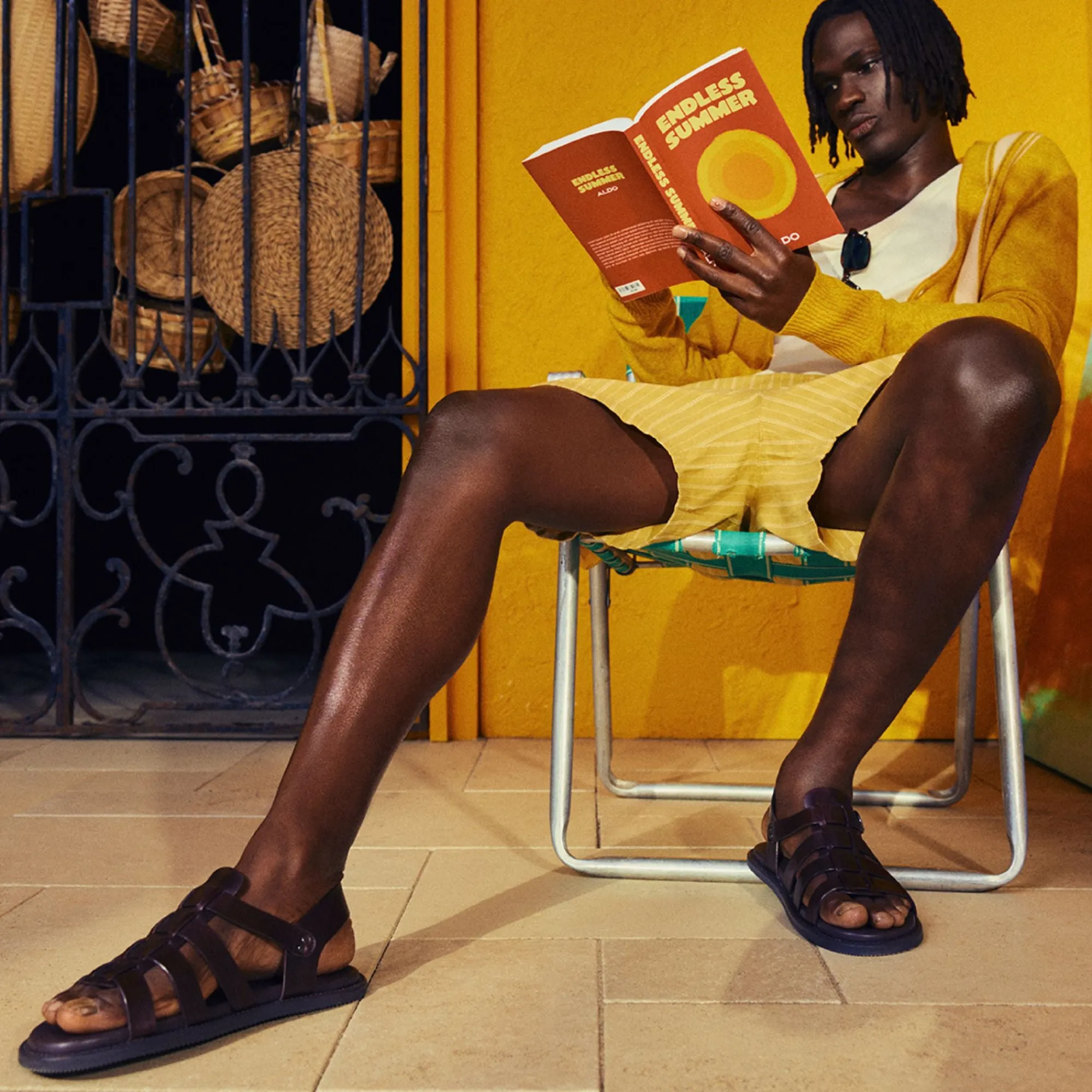 Sandals^ALDO Warley Dark Brown